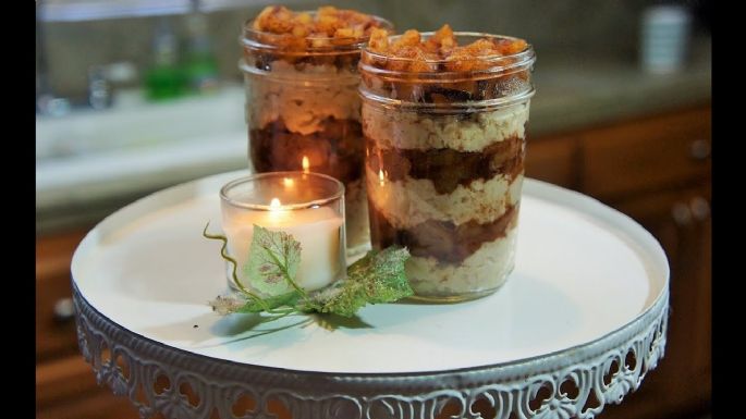 ¿En busca de un postre sencillo? Prueba este 'crumble' de manzana aromático en vaso