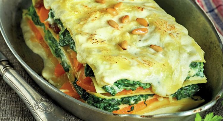 Receta de lasaña de calabaza y salmón; prepara algo diferente para la comida de hoy