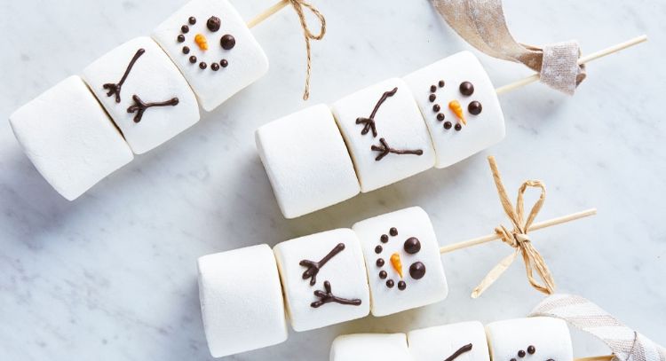 Postres navideños: Sigue esta receta para preparar tiernos muñecos de nieve hechos de bombón