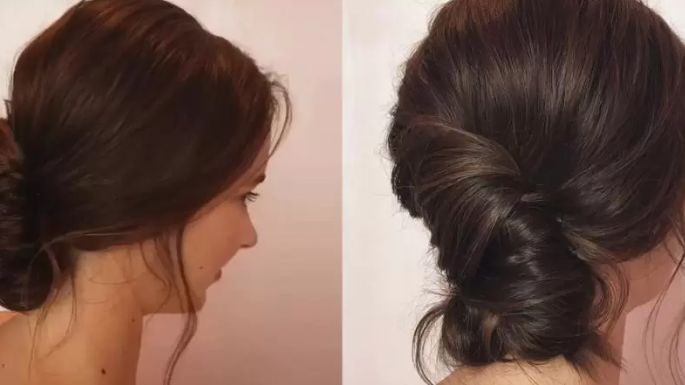 Moño en forma de plátano: Este peinado retorcido es la forma más rápida de lucir moderna y elegante